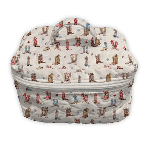 Thunderbird Boots Sand Quilted Travel Case ACCESSORIES - Luggage & Travel - Cosmetic Bag Ida Mae Home