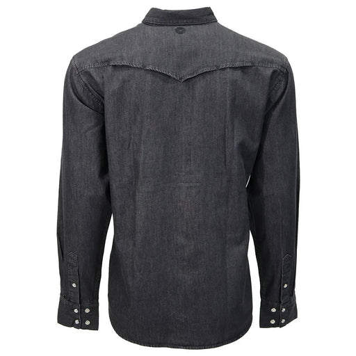 Hooey Men's Del Denim Black Chambray Snap Shirt MEN - Clothing - Shirts - Long Sleeve Hooey