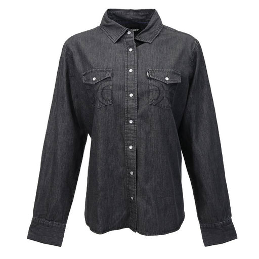 Hooey Women's Del Denim Black Chambray Snap Shirt WOMEN - Clothing - Tops - Long Sleeved Hooey