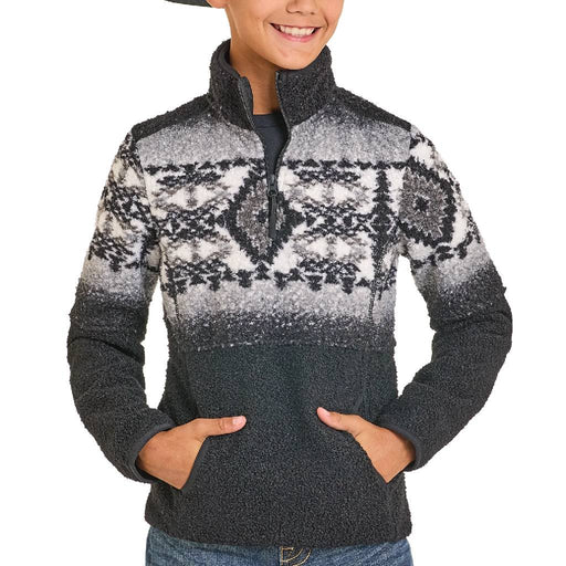 Panhandle Slim Boy's Fleece Aztec Border Pullover KIDS - Boys - Clothing - Sweatshirts & Hoodies Panhandle