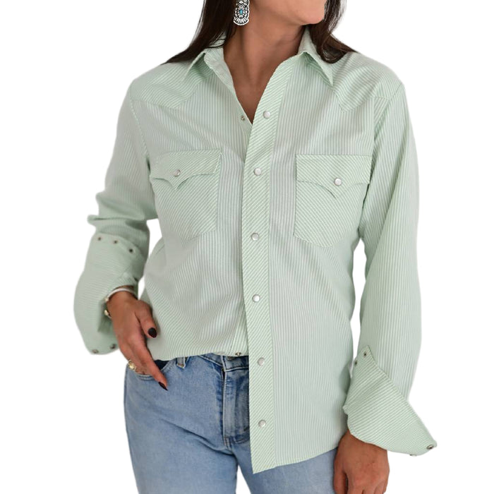 Howdy Hanny Snap Vintage Style Stripe Shirt