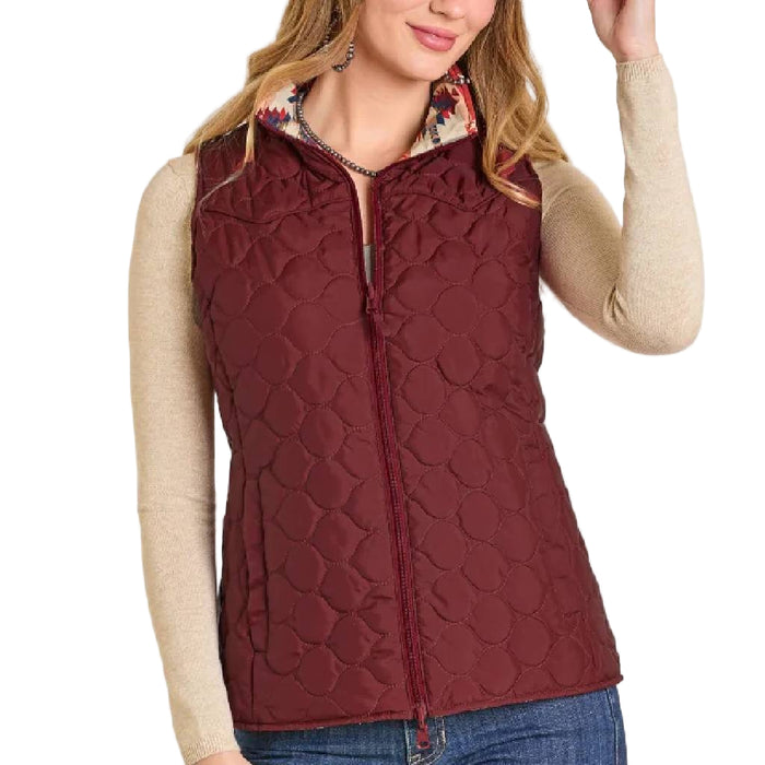 Panhandle Slim Women's Reversible Quilted Vest WOMEN - Clothing - Outerwear - Vests Panhandle