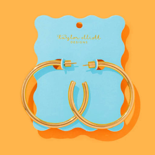 Terry Extra Large Gold Hoop Earrings WOMEN - Accessories - Jewelry - Earrings Taylor Elliott Designs