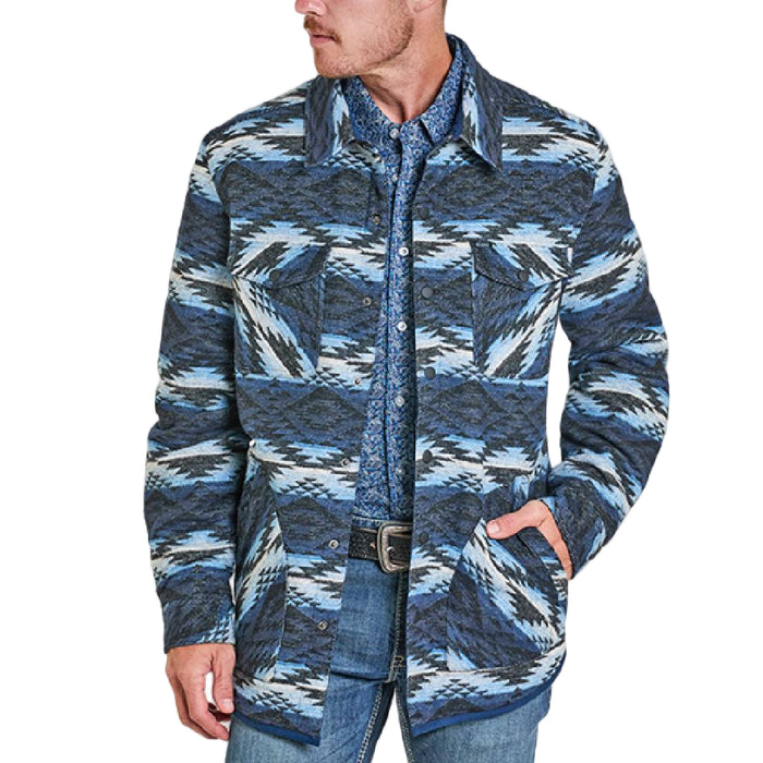 Rock & Roll Denim Men's Reversible Aztec Shirt Jacket
