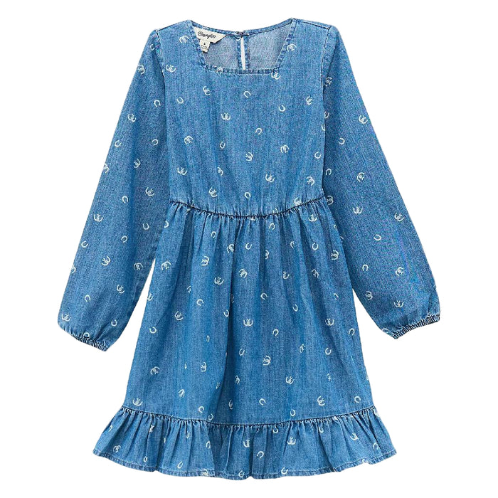 Wrangler Girl's Horseshoe Denim Dress