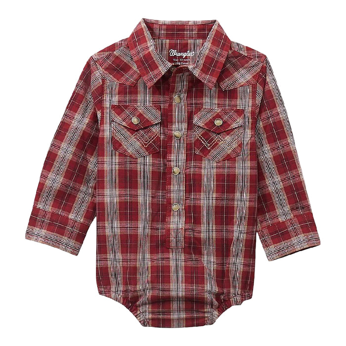 Wrangler Baby Boy's Plaid Onesie