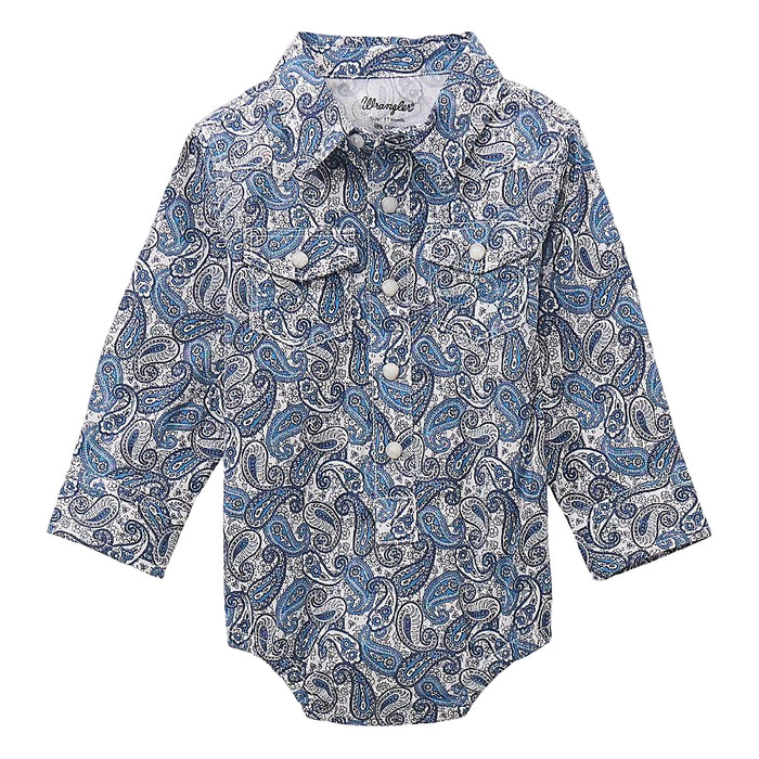 Wrangler Baby Boy's Paisley Onesie