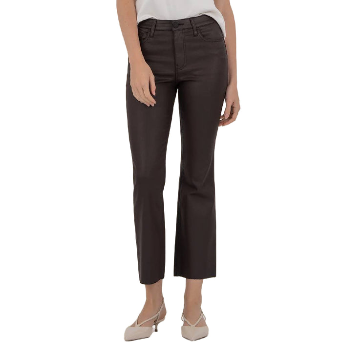 Kut Kelsey High Rise Ankle Flare Raw Hem Pant