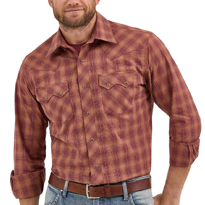 Wrangler Men's Harvest Plaid Retro Snap Shirt