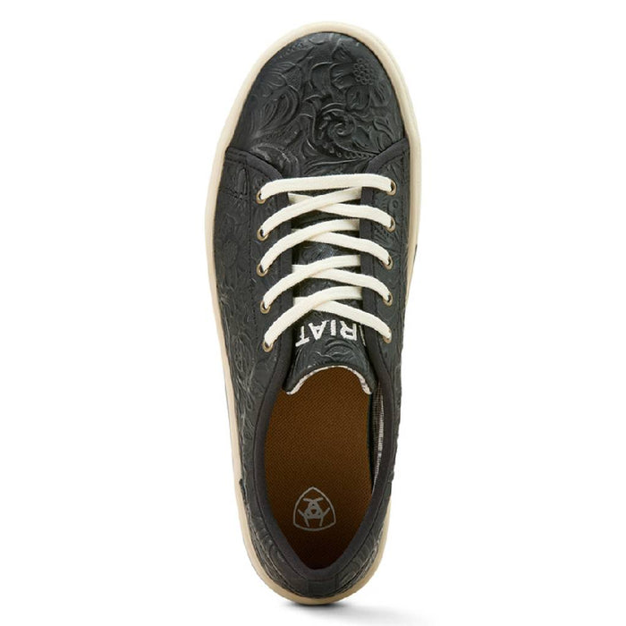 Ariat Women's Skylar Black Floral Embossed Sneaker