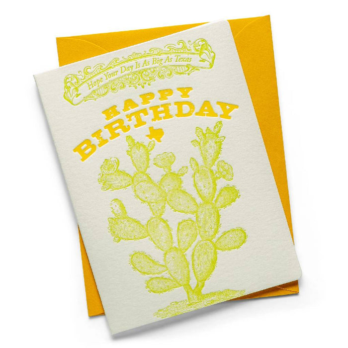 Cactus Happy Birthday Card