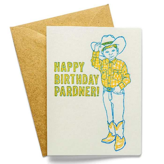 Happy Birthday Pardner Card
