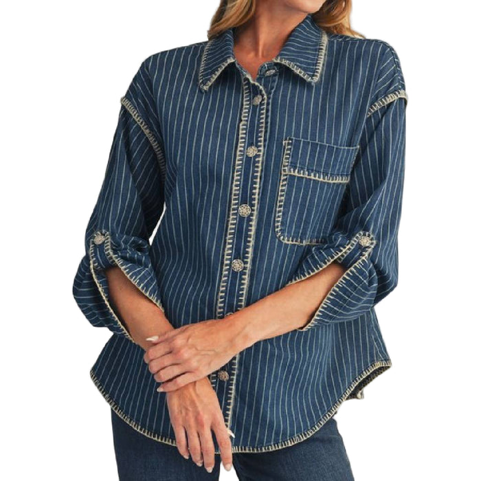 Stripe Denim Jacket