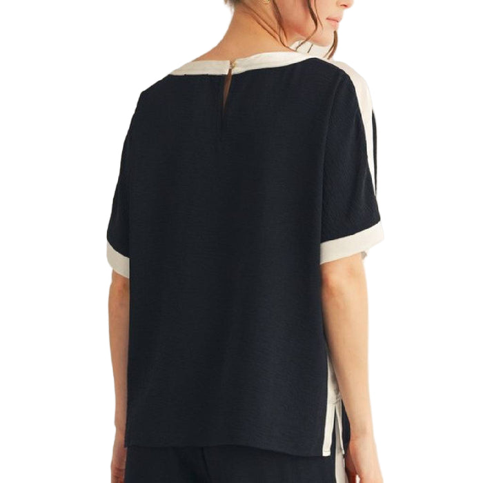 Black Dolman Sleeve Top