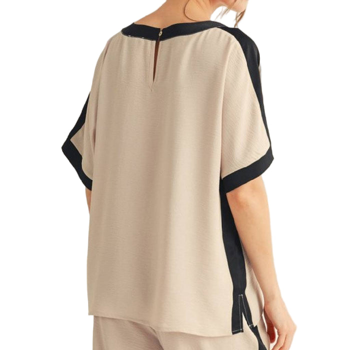 Oatmeal Dolman Sleeve Top