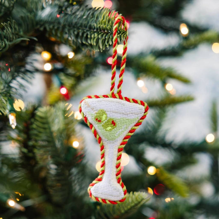 Dirty Martini Needlepoint Ornament