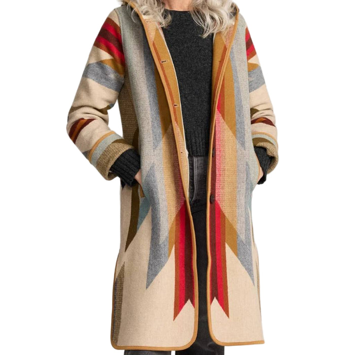 Pendleton Women's Hooded Wyeth Trail Jacquard Coat