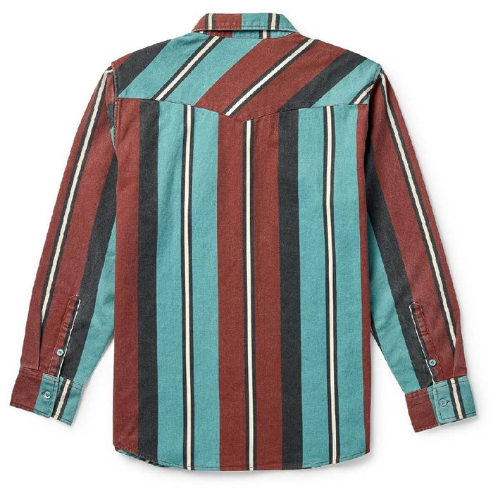 Seager Amarillo Turquoise Stripe Button Down Shirt