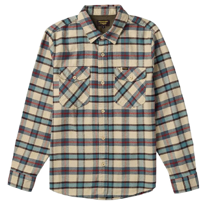 Seager Calico Plaid Flannel Button Down Shirt