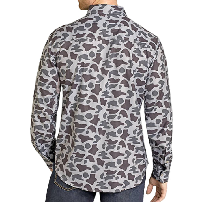 Rock & Roll Denim Men's Vented Tek Camo Snap Shirt
