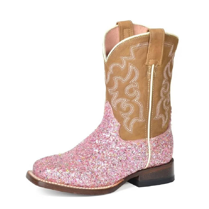 Roper Girl's Glitter Queen Pink Boot - FINAL SALE - Size 2*
