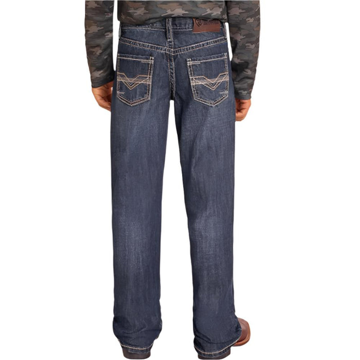 Rock & Roll Denim Boy's Two Tone Stitch Boot Cut Jeans KIDS - Boys - Clothing - Jeans Panhandle