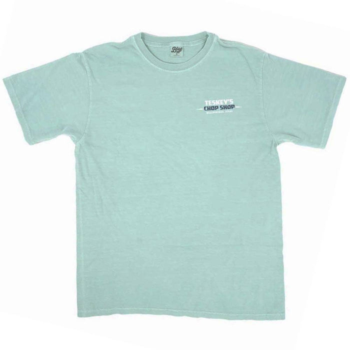 Teskey's Chop Shop Tee - Lagoon TESKEY'S GEAR - SS T-Shirts Teskey's