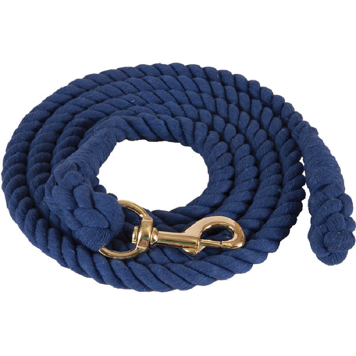 Cotton Lead Rope Tack - Halters & Leads Mustang Blue