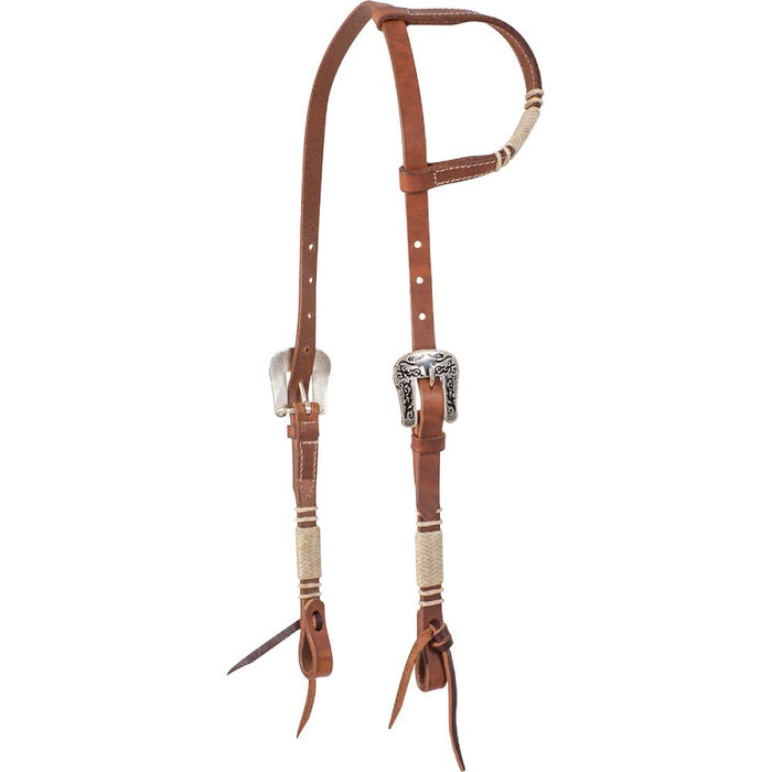Cashel Longhorn Slip Ear Headstall with Rawhide Accents Tack - Headstalls Cashel
