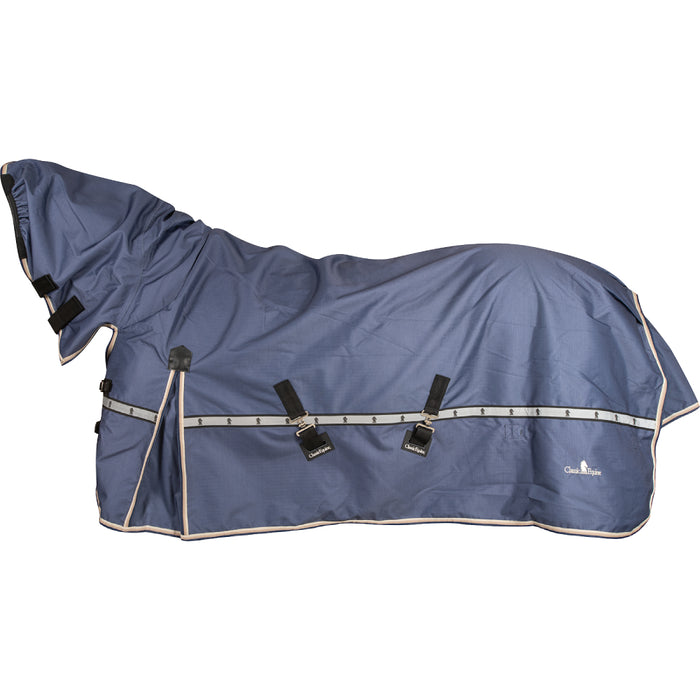 Classic Equine Windbreaker Turnout Sheet With Hood Equine - Blankets & Sheets Classic Equine Dusty Blue XS