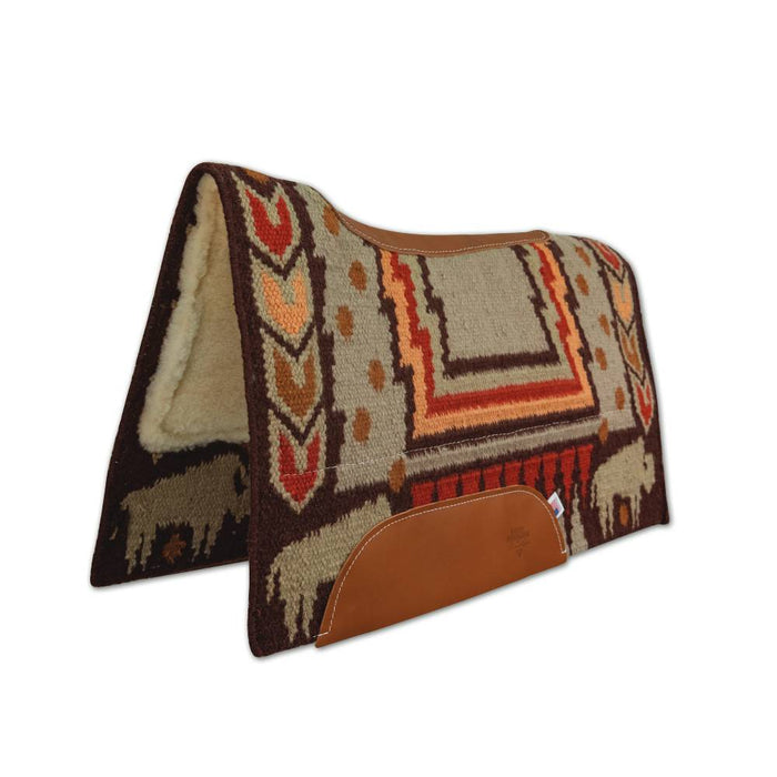 Professional's Choice Comfort-Fit SMX Air Ride Pad: Into The Storm Tack - Saddle Pads Professional's Choice 30"x34" Earth