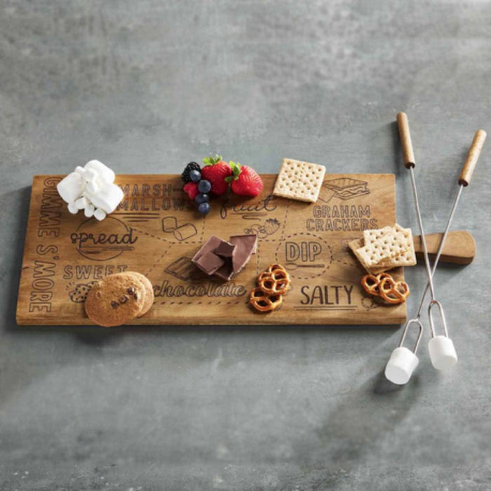 * Mud Pie S'Mores Serving Board Set - FINAL SALE HOME & GIFTS - Tabletop + Kitchen - Serveware & Utensils Mud Pie