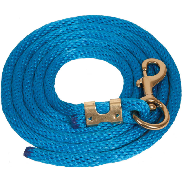 Teskey's Poly Lead Rope with Bolt Snap Tack - Halters & Leads Teskey's Blue