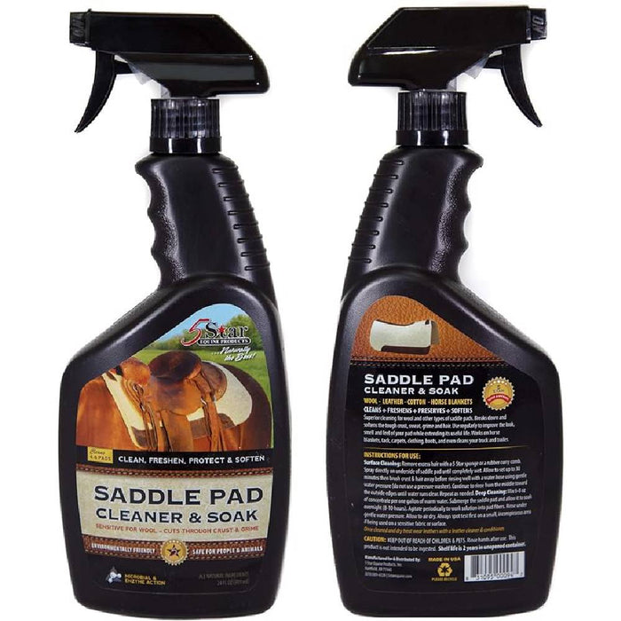 5 Star Saddle Pad Cleaner & Soak Barn - Leather Working 5 Star