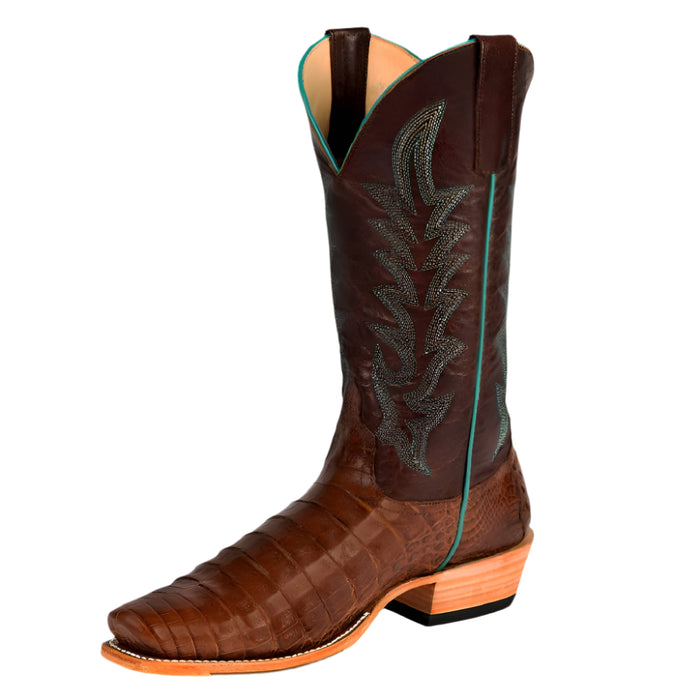 Macie Bean Cigar Pull Up Caiman Belly Boot WOMEN - Footwear - Boots - Exotic Boots Macie Bean