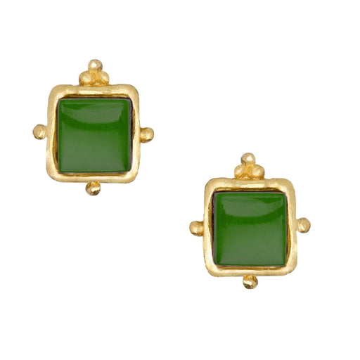 Charlotte Stud Earrings - Emerald Green WOMEN - Accessories - Jewelry - Earrings Susan Shaw