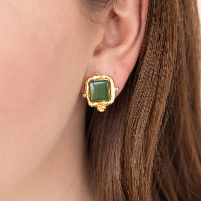 Charlotte Stud Earrings - Emerald Green WOMEN - Accessories - Jewelry - Earrings Susan Shaw