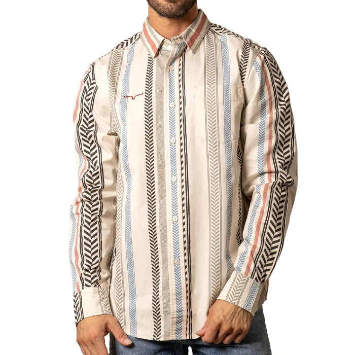 Kimes Ranch Men's Double Tap Stripe Button Down Shirt