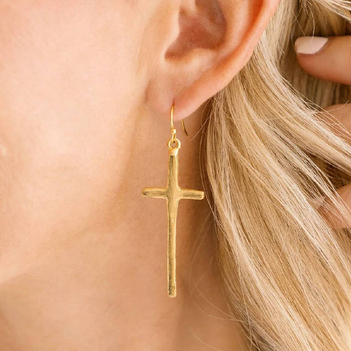 Tall Cross Earrings WOMEN - Accessories - Jewelry - Earrings Susan Shaw