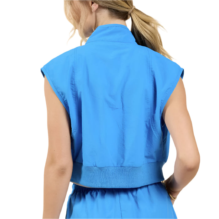 Sadie & Sage Crop Zip Up Vest - FINAL SALE WOMEN - Clothing - Tops - Sleeveless Sadie & Sage