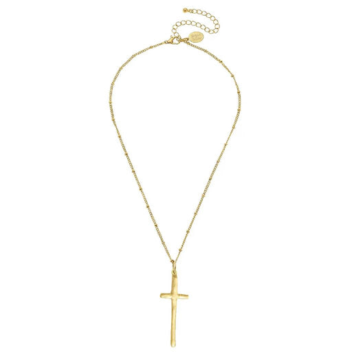 Dainty Elongated Cross Necklace WOMEN - Accessories - Jewelry - Necklaces Susan Shaw