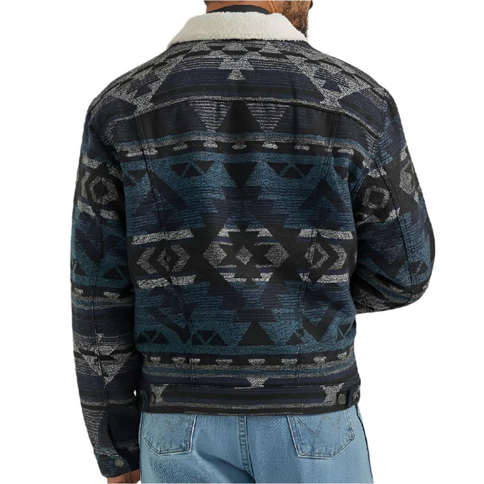 Wrangler Men's Sherpa Lined Jacquard Print Jacket - FINAL SALE MEN - Clothing - Outerwear - Jackets Wrangler