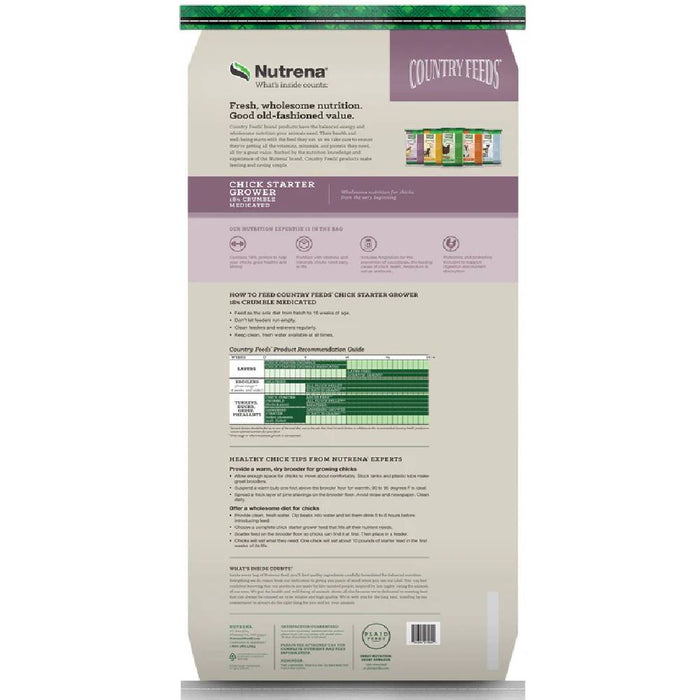 Nutrena Chick Starter Grower Feed Medicated Feed & Hay - Feed Nutrena