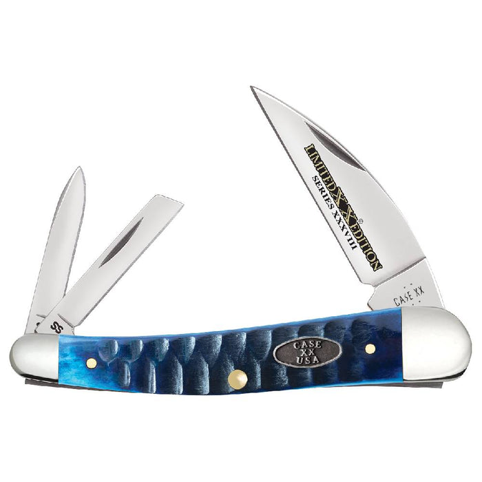 Case Seahorse Whittler - Ocean Blue Bone Gator Jig - Limited Edition XXXVIII Knives W.R. Case