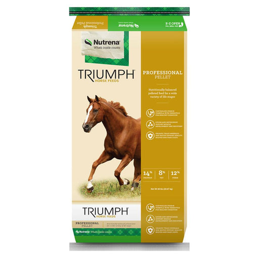 Nutrena Triumph Professional Horse Feed Pellet Feed & Hay - Feed Nutrena