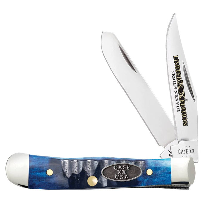 Case Tiny Trapper - Ocean Blue Bone Gator Jig - Limited Edition XXXVIII Knives W.R. Case