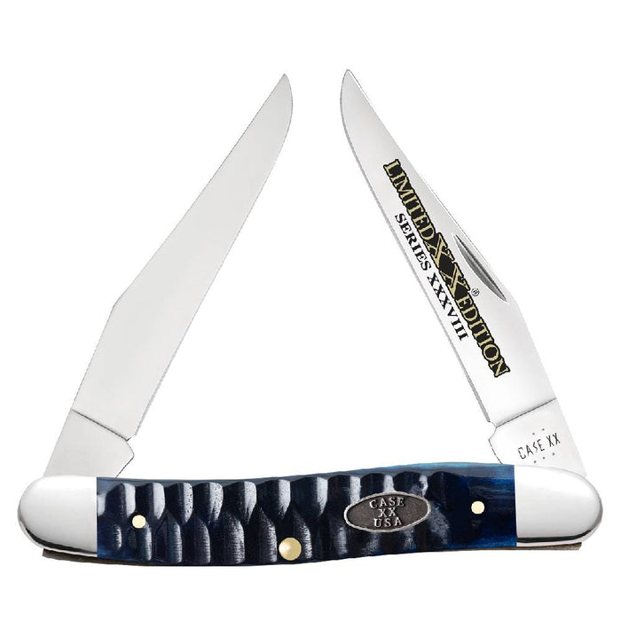Case Muskrat - Ocean Blue Bone Gator Jig - Limited Edition XXXVIII Knives W.R. Case