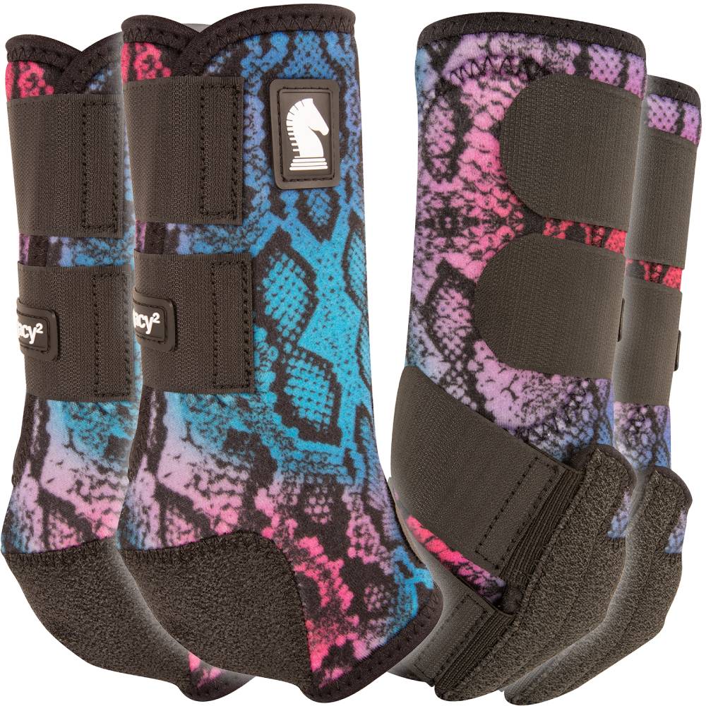 Classic Equine Legacy2 - Pattern Tack - Leg Protection - Splint Boots Classic Equine Poison - Full Set Small 