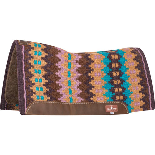 Classic Equine Contour Wool Top Alpaca Pad - 32"x34" Tack - Saddle Pads Classic Equine Mulberry/Lavender