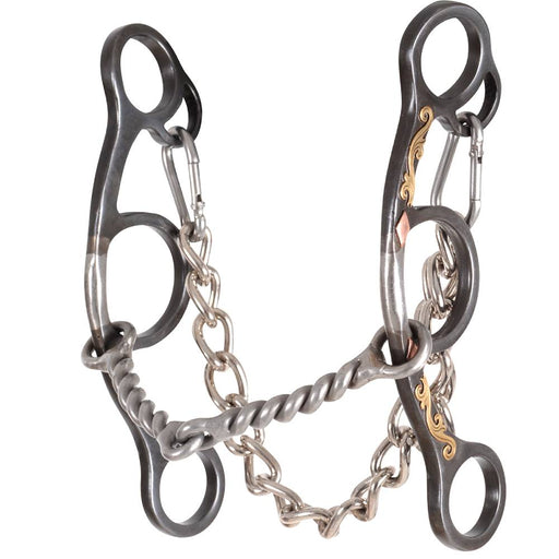 Sherry Cervi Diamond Floral Short Shank Twisted Wire Snaffle Gag Bit Tack - Bits Classic Equine